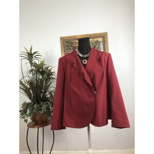 John Meyer Women Plus Jacket 16W Long Sleeve Lined Clueless Preppy Office Siren